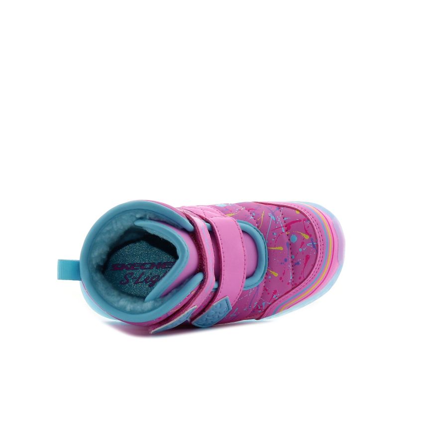 Skechers Illumi - Brights - Power Paint villogó rózsaszín baba csizma