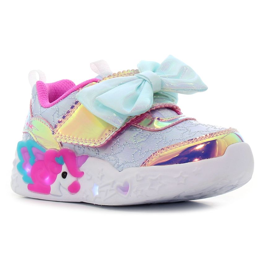 Skechers S Lights - Unicorn Charmer kék baba cipő