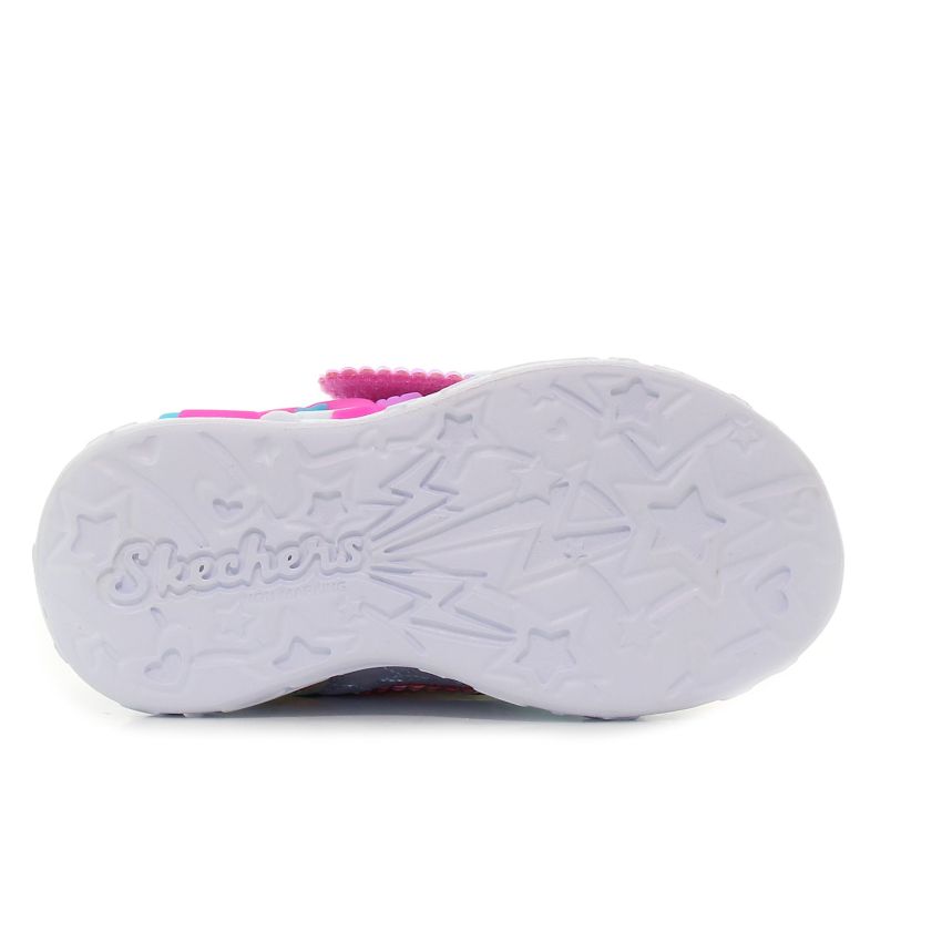 Skechers S Lights - Unicorn Charmer kék baba cipő