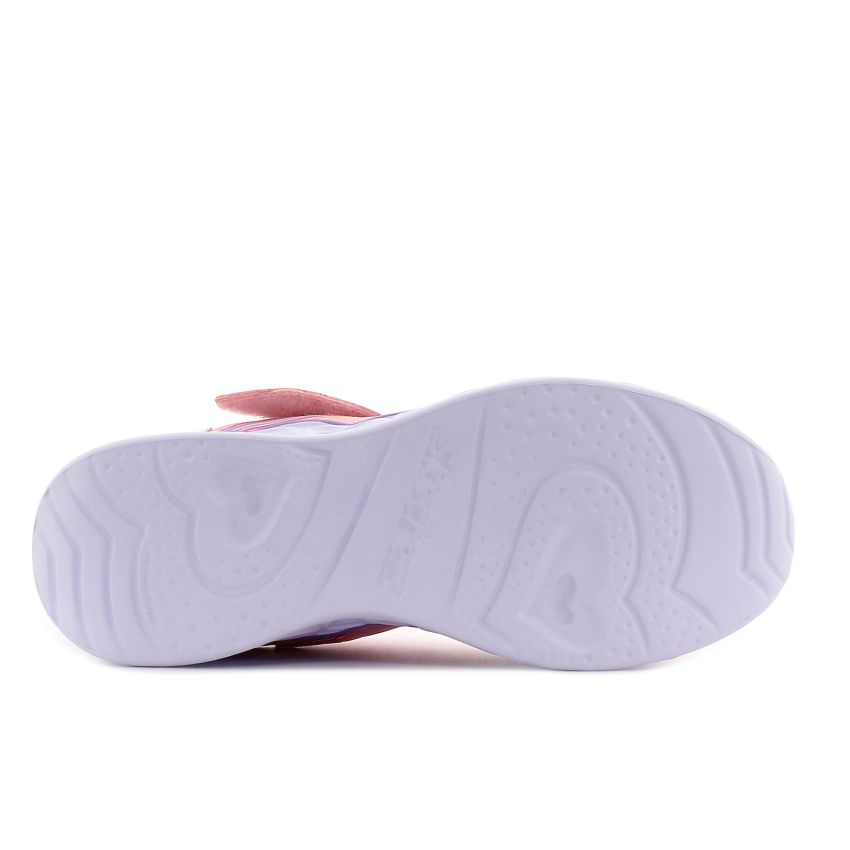 Skechers Heart Lights - Retro Hearts villogó rózsaszín gyerek cipő