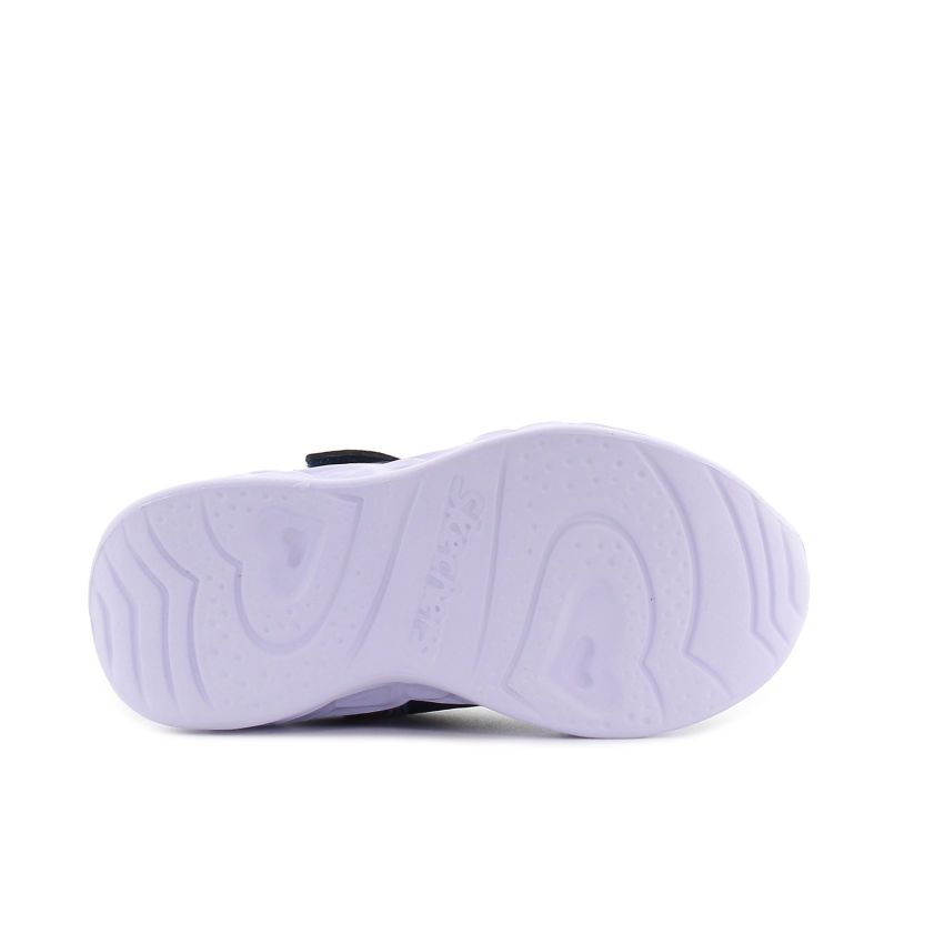 Skechers Heart Lights - Retro Hearts villogó sötétkék baba cipő