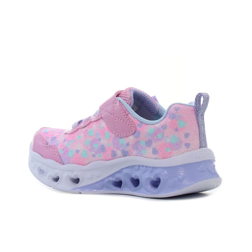 Skechers Flutter Heart Lights - Kind Spirit villogó rózsaszín baba cipő