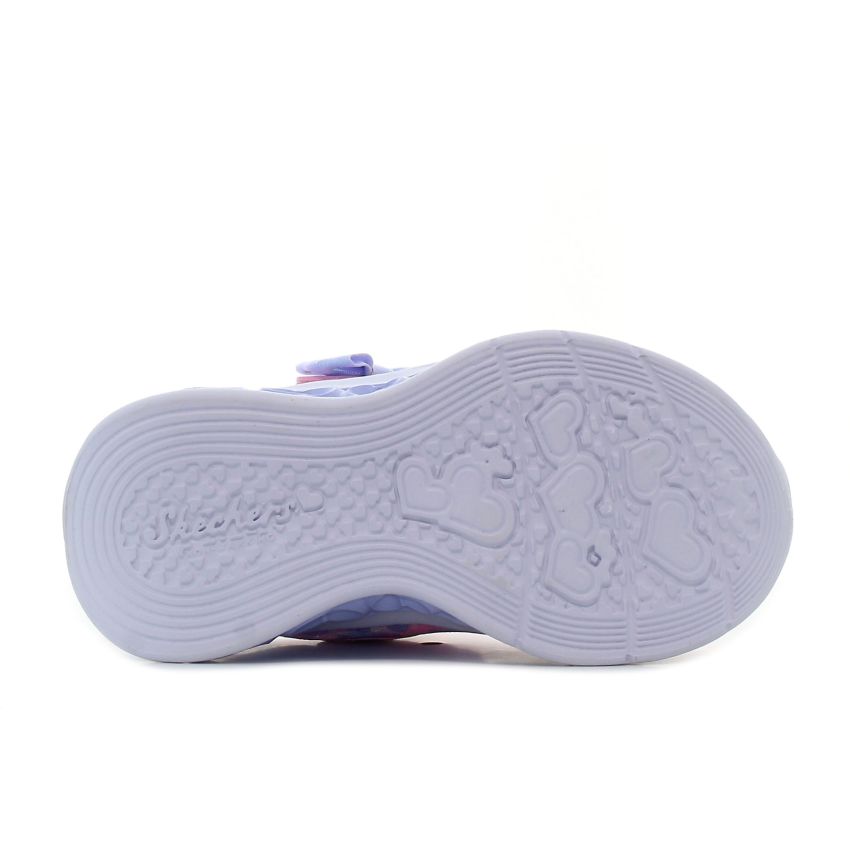 Skechers Flutter Heart Lights - Kind Spirit villogó rózsaszín baba cipő