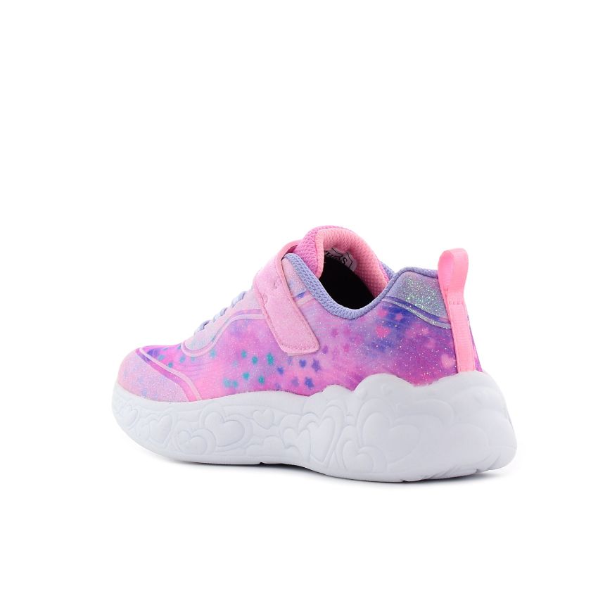 Skechers S-Lights - Eternal Heart Lights villogó rózsaszín gyerek cipő