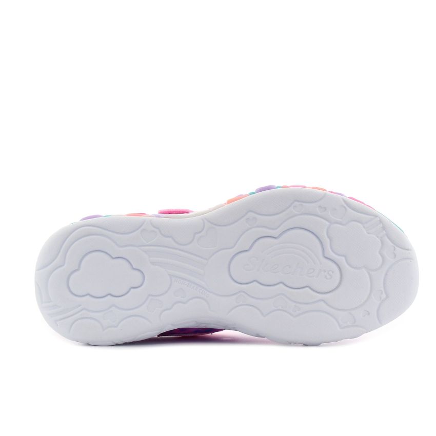 Skechers S-Lights - Eternal Heart Lights villogó rózsaszín gyerek cipő