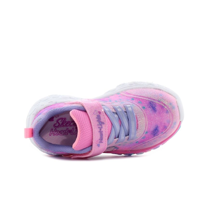 Skechers S-Lights - Eternal Heart Lights villogó rózsaszín baba cipő