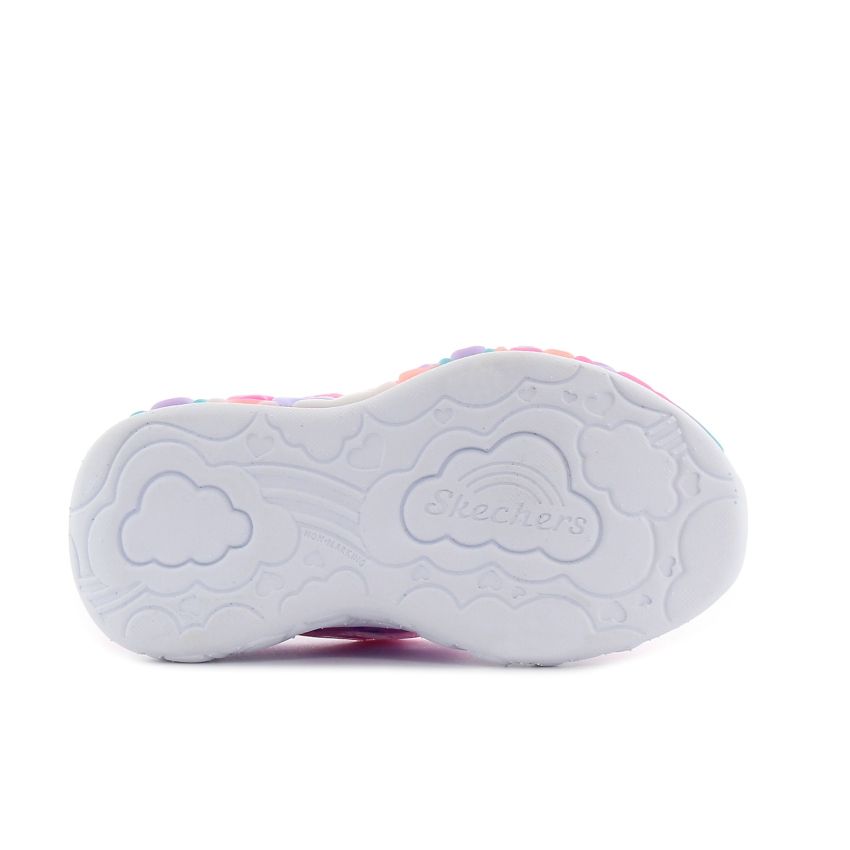 Skechers S-Lights - Eternal Heart Lights villogó rózsaszín baba cipő