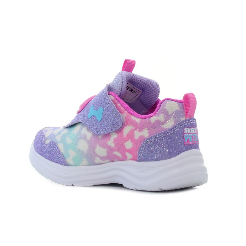 Skechers Glimmer Kicks - Skech Pets villogó lila baba cipő