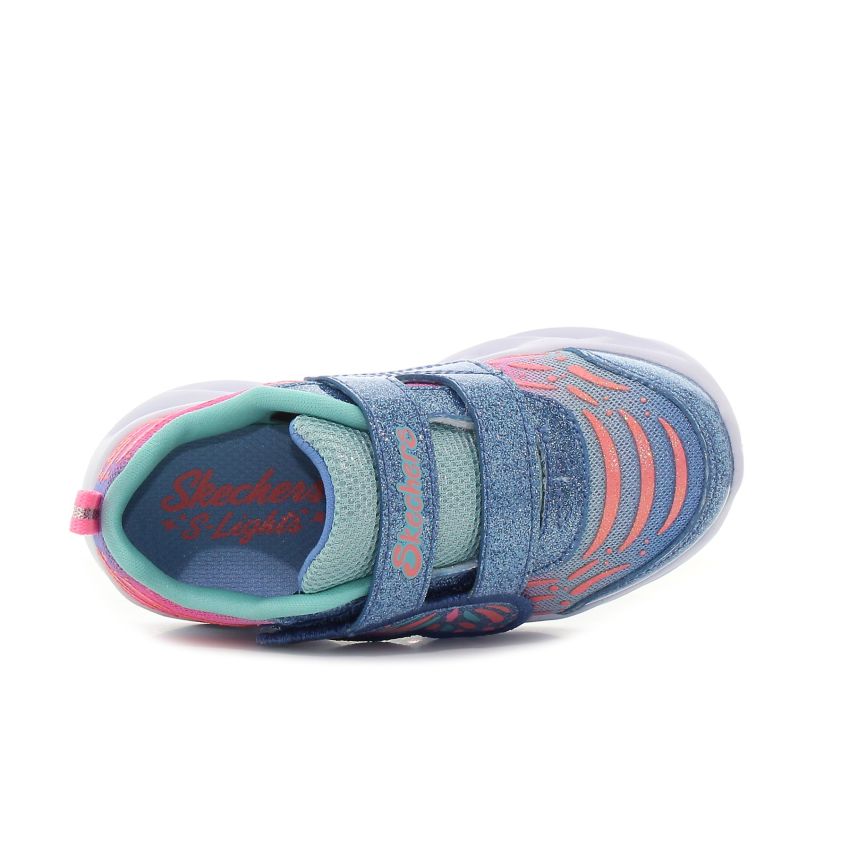 Skechers Twisty Brights - Wingin It villogó kék baba cipő