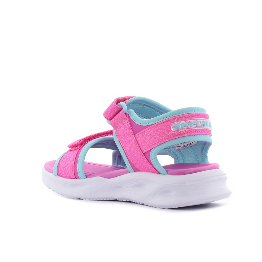 Skechers S-Lights - Sola Glow villogó rózsaszín gyerek szandál