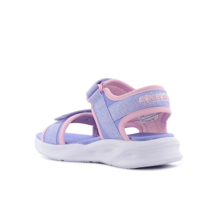 Skechers S-Lights - Sola Glow villogó lila gyerek szandál