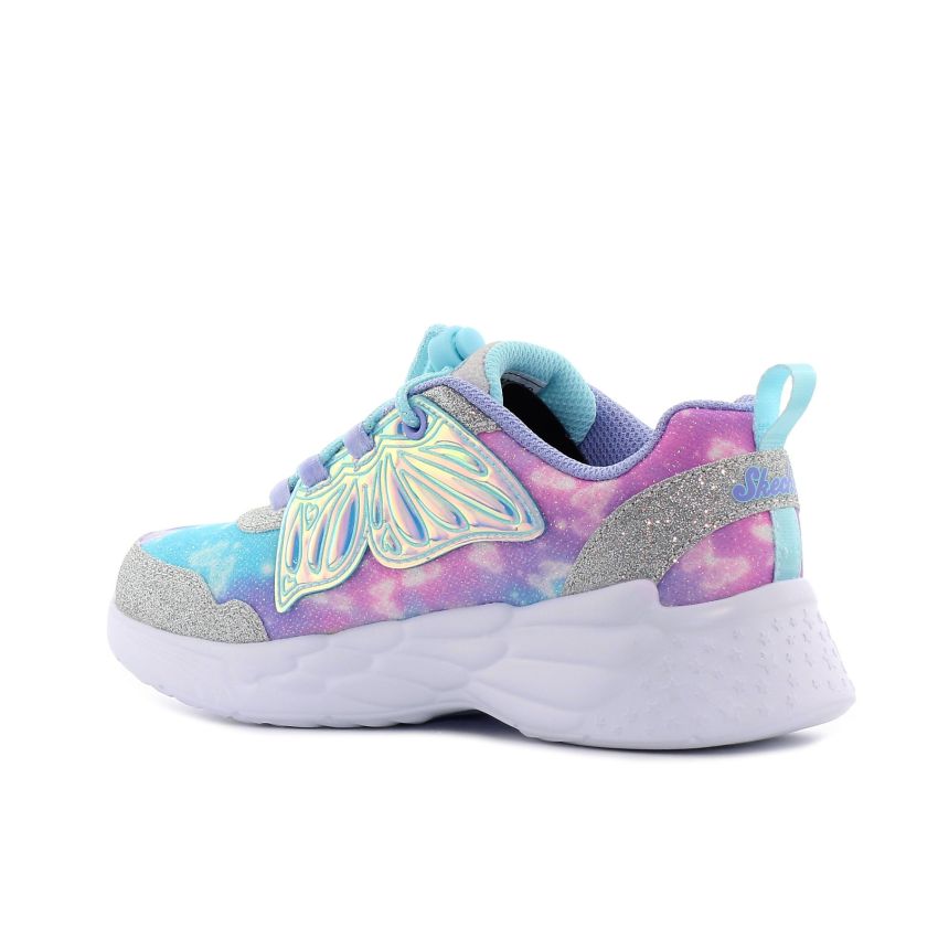 Skechers Dream Racer - Wing Brites villogó kék gyerek cipő