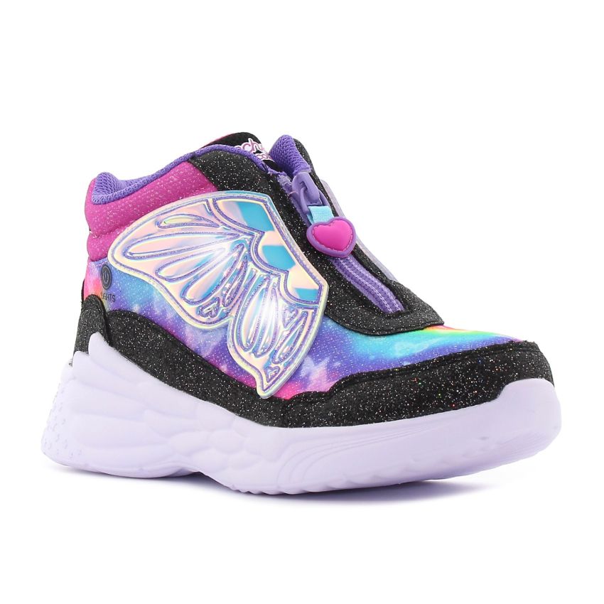 Skechers Dream Racer - Butterfly Express villogó lila gyerek cipő