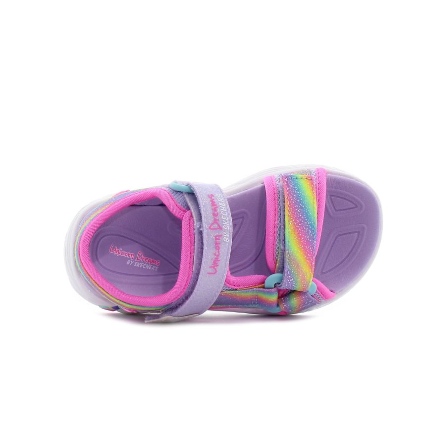 Skechers Unicorn Dreams Sandal - Dreamy Unicorns villogó lila baba szandál