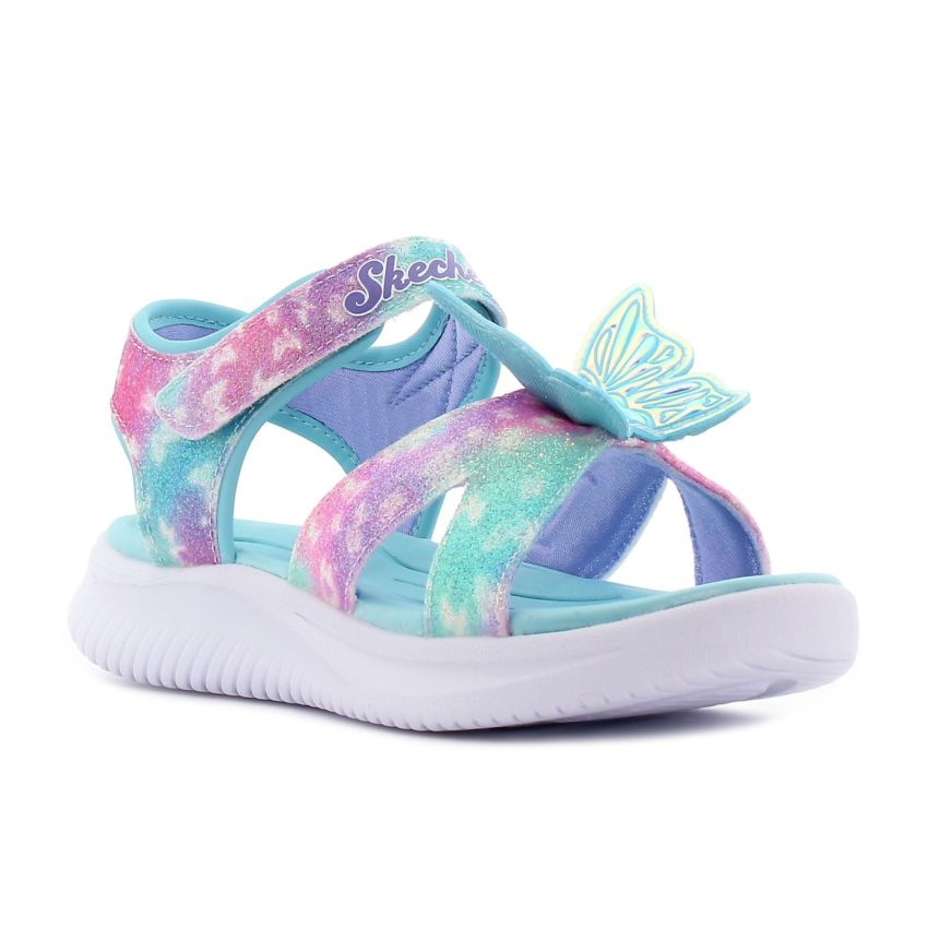 Skechers Jumpsters Sandal - Butterfly Brights villogó kék gyerek szandál