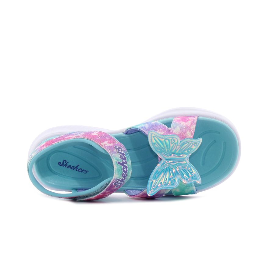 Skechers Jumpsters Sandal - Butterfly Brights villogó kék gyerek szandál