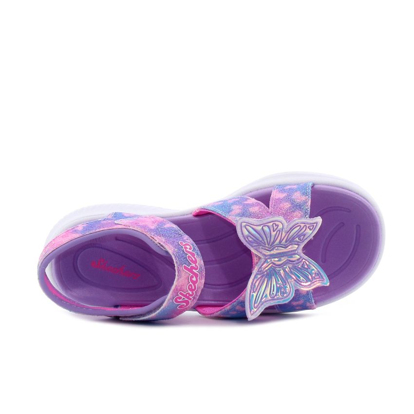 Skechers Jumpsters Sandal - Butterfly Brights villogó lila gyerek szandál