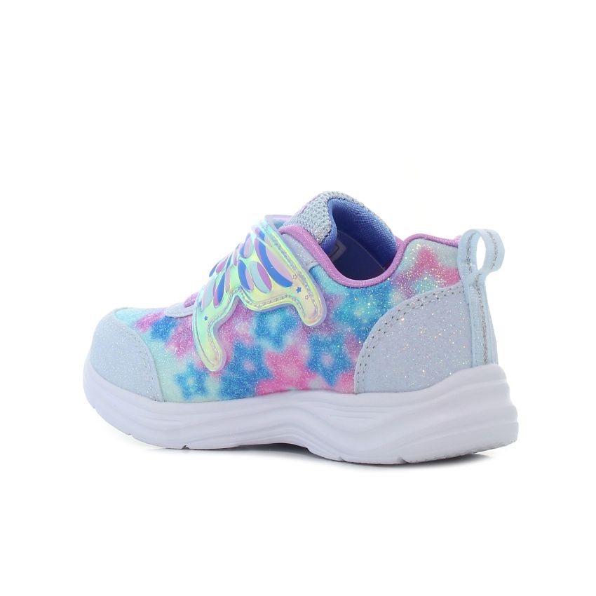 Skechers Glimmer Kicks - Magical Wings villogó kék baba cipő