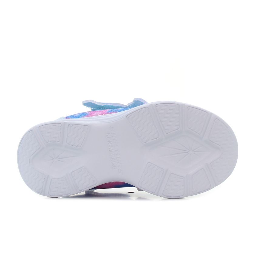 Skechers Glimmer Kicks - Magical Wings villogó kék baba cipő