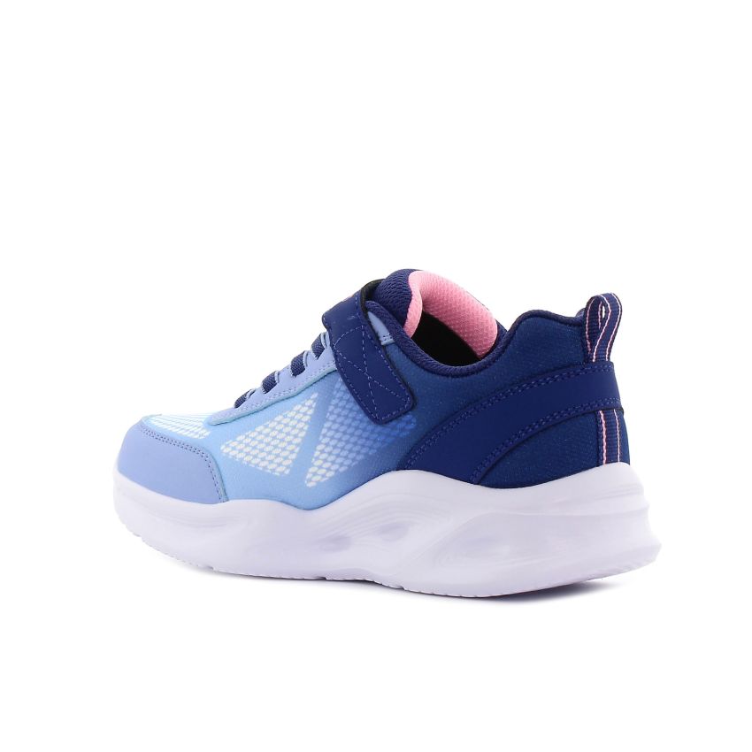 Skechers S-Lights - Sola Glow - Ombre Deluxe villogó kék gyerek cipő