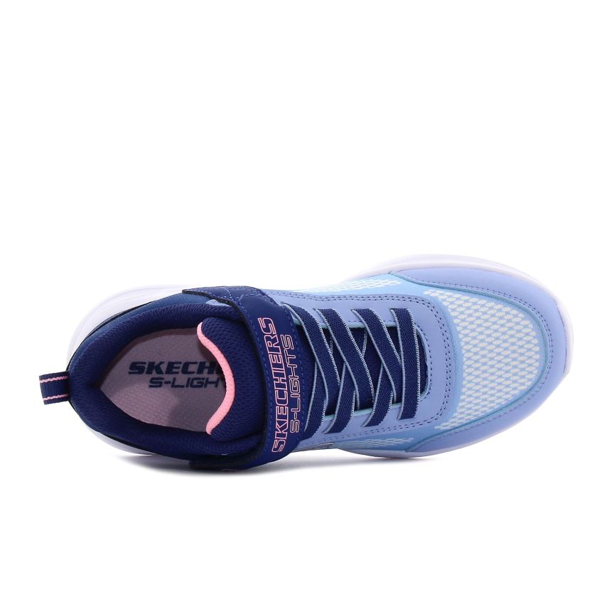 Skechers S-Lights - Sola Glow - Ombre Deluxe villogó kék gyerek cipő