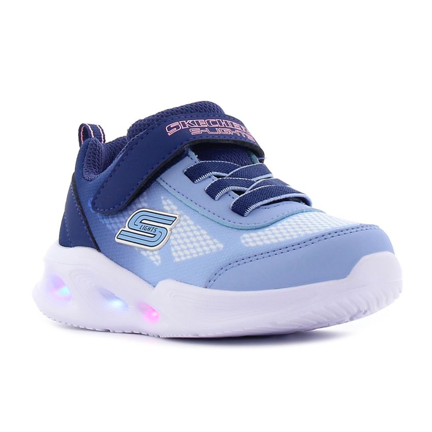 Skechers Sola Glow - Ombre Deluxe villogó kék baba cipő