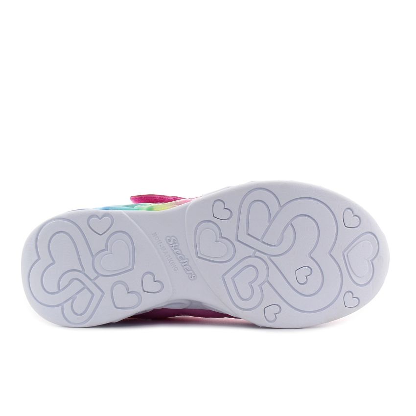 Skechers Infinite Heart Lights - Fresh Love villogó rózsaszín gyerek cipő
