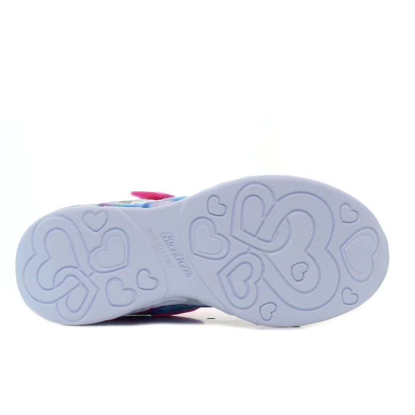 Skechers Infinite Heart Lights - Color Lovin villogó gyerek cipő