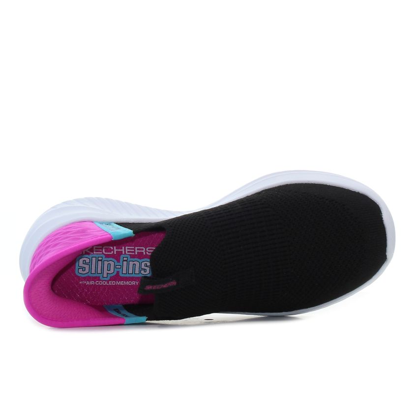 Skechers Ultra Flex 3.0 - Fresh Times fekete gyerek bebújós cipő