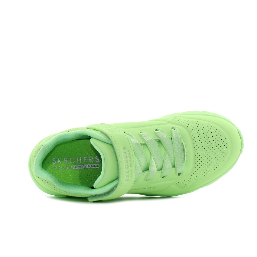 Skechers Uno Lite zöld gyerek cipő