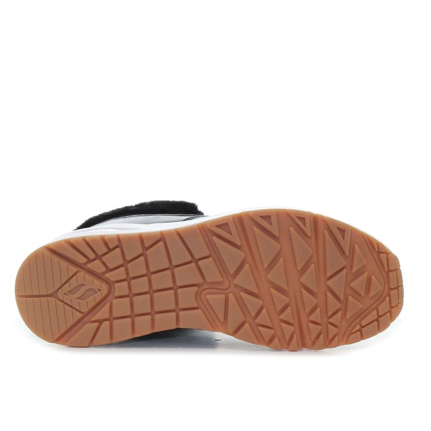 Skechers Uno - Cozy On Air fekete gyerek cipő