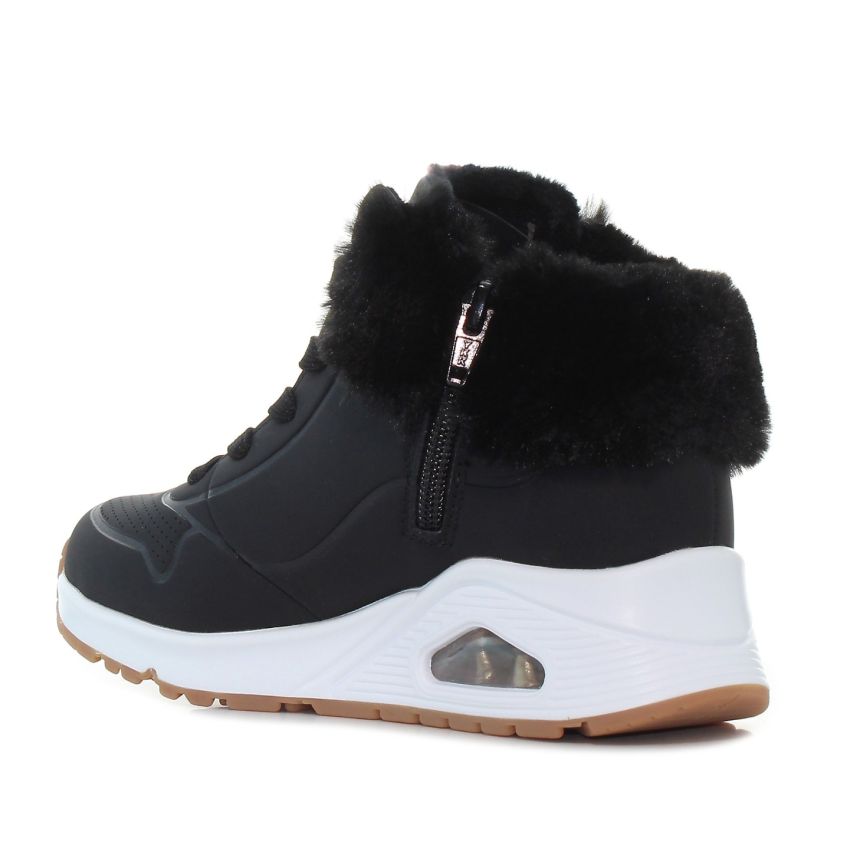 Skechers Uno - Fall Air fekete gyerek cipő