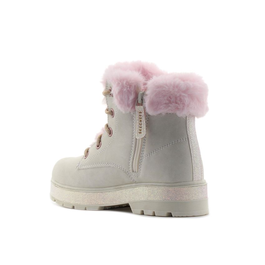 Skechers Street Glitz bézs gyerek bakancs