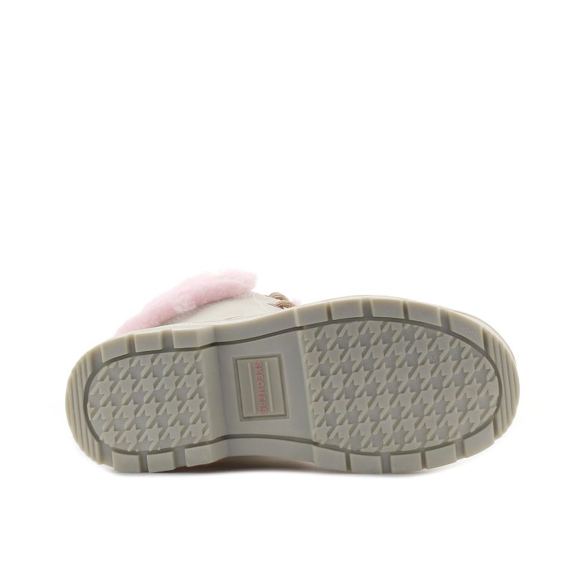 Skechers Street Glitz bézs gyerek bakancs