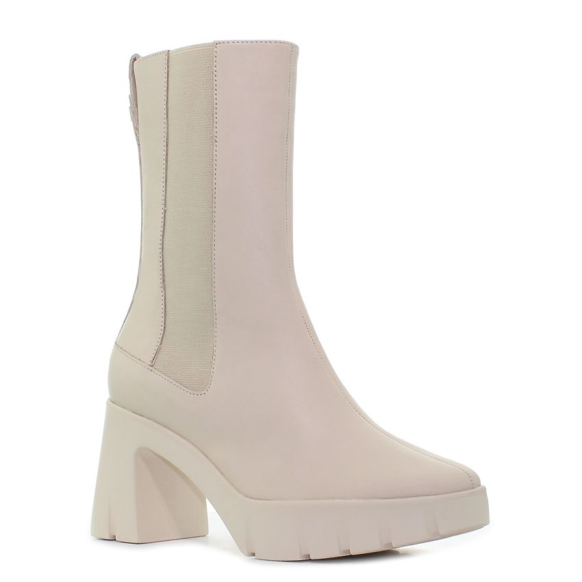 Högl Discovery bézs női magassarkú csizma