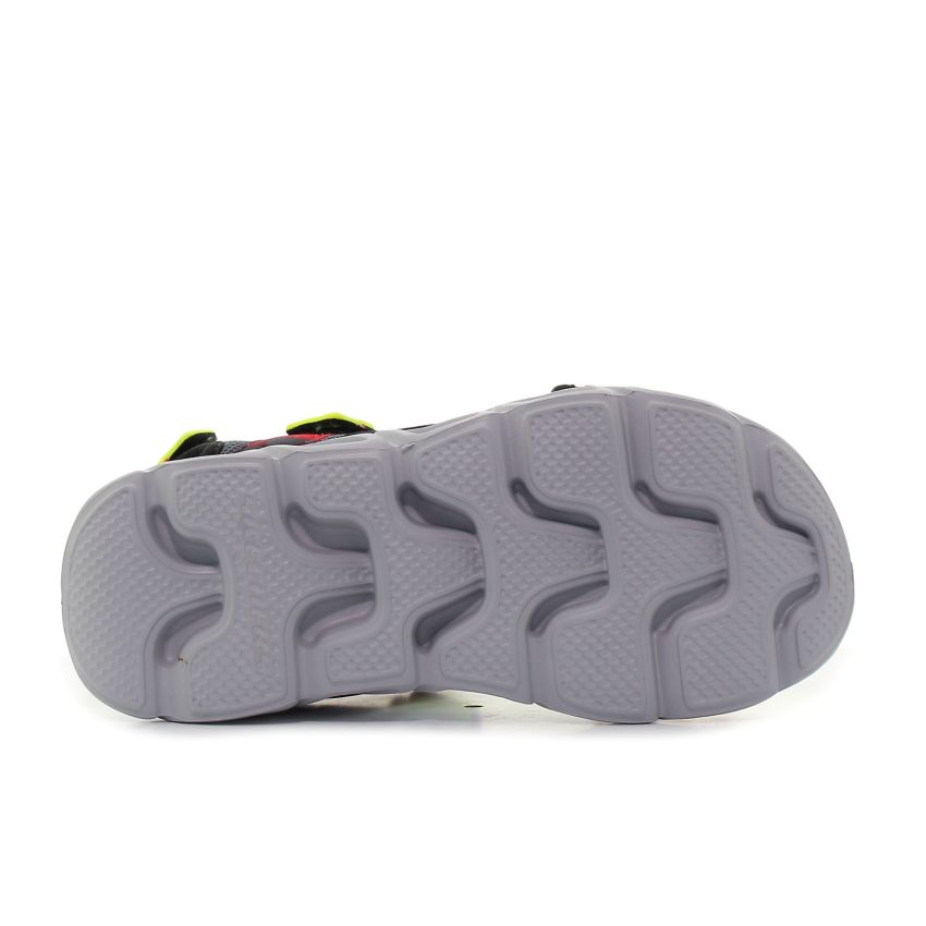 Skechers Hypno - Splash - Sun Breaks villogó piros gyerek szandál