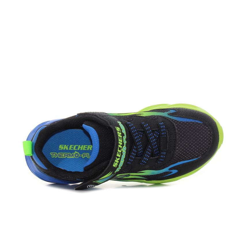 Skechers Thermo - Flash - Heat - Flux villogó fekete gyerek cipő