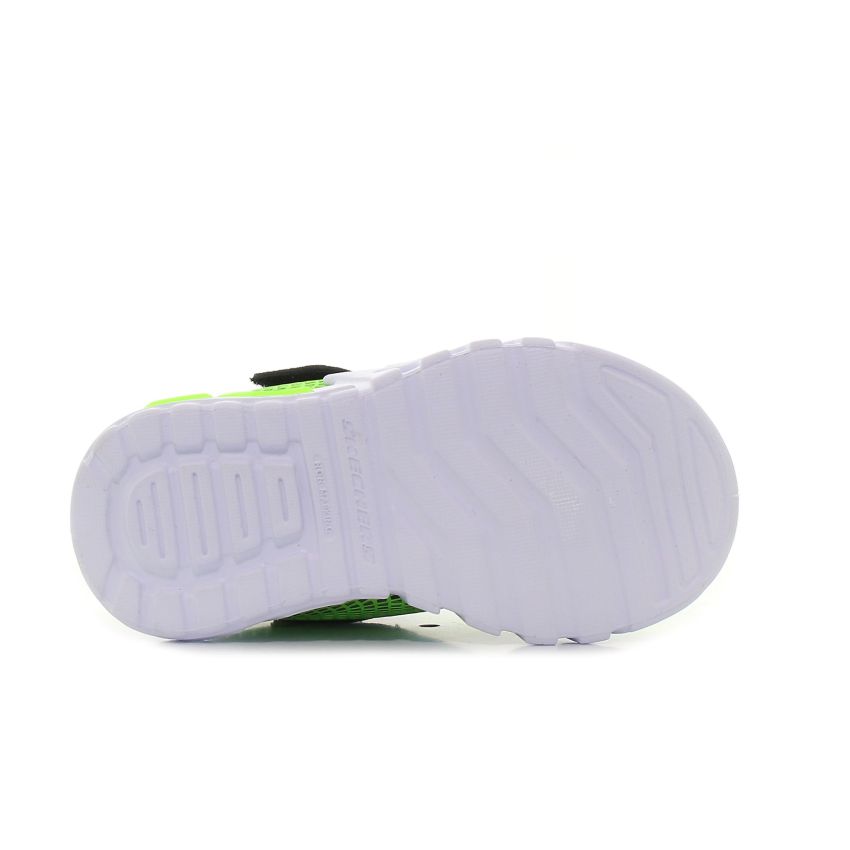 Skechers Flex - Glow Elite - Vorlo villogó zöld baba cipő