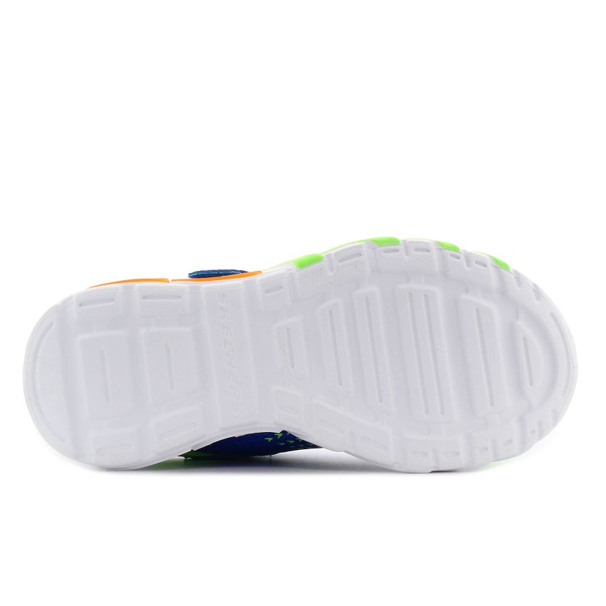 Skechers Flex - Glow Bolt villogó kék gyerek cipő
