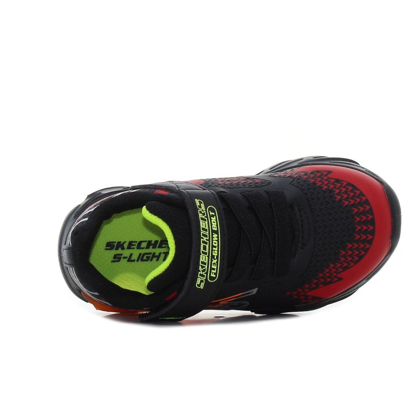 Skechers S Lights - Flex - Glow Bolt villogó baba cipő