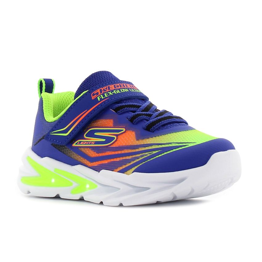 Skechers S-Lights - Flex - Glow Ultra villogó kék baba cipő
