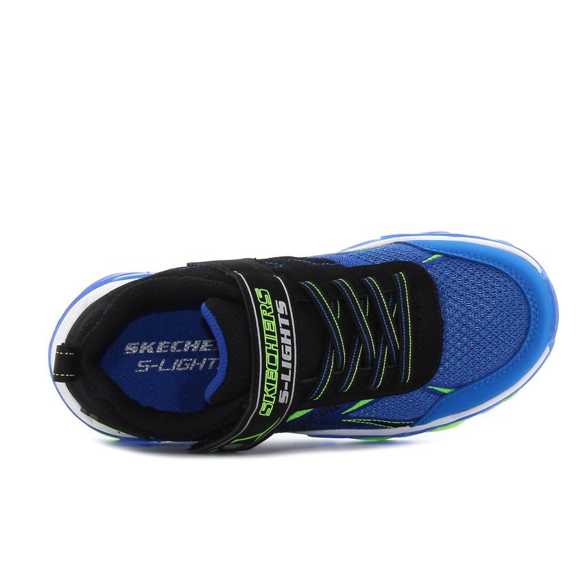 Skechers S-Lights - Mega - Surge 2.0 villogó sötétkék gyerek cipő