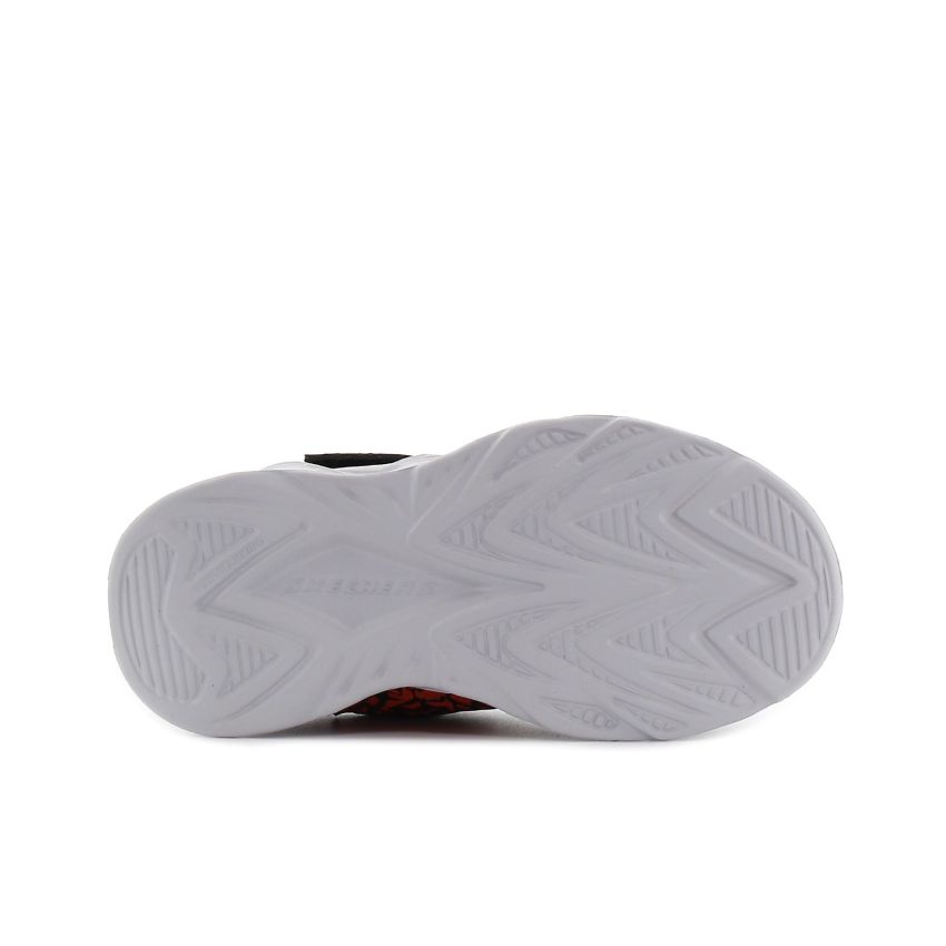 Skechers S-Lights - Vortex 2.0 - Zorento villogó fekete baba cipő