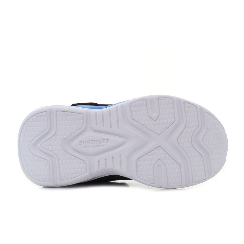 Skechers Tri - Namics villogó fekete baba cipő