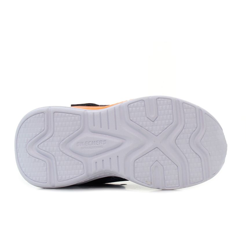 Skechers Tri - Namics villogó fekete baba cipő