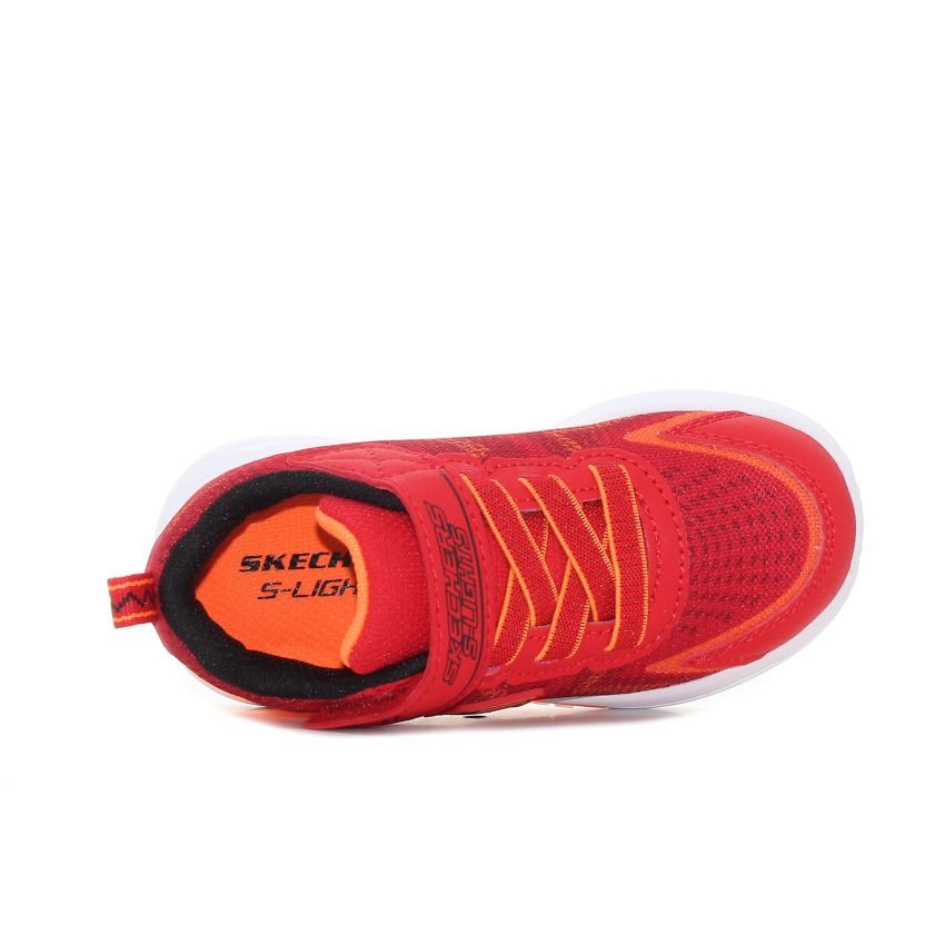 Skechers S Lights - Tri-Namics villogó piros baba cipő