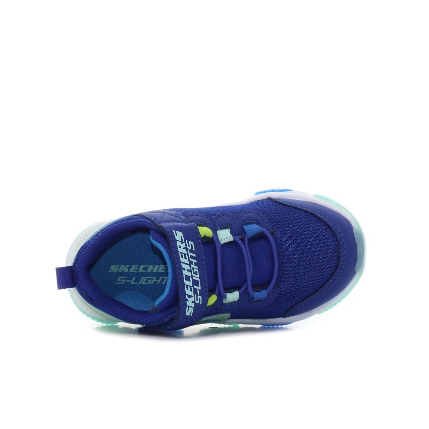 Skechers Mighty Glow villogó sötétkék baba cipő