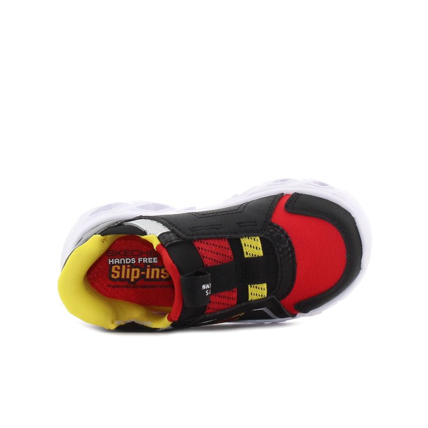 Skechers Slip-Ins - Hypno - Flash 2.0 - Brisk Brights villogó fekete baba cipő
