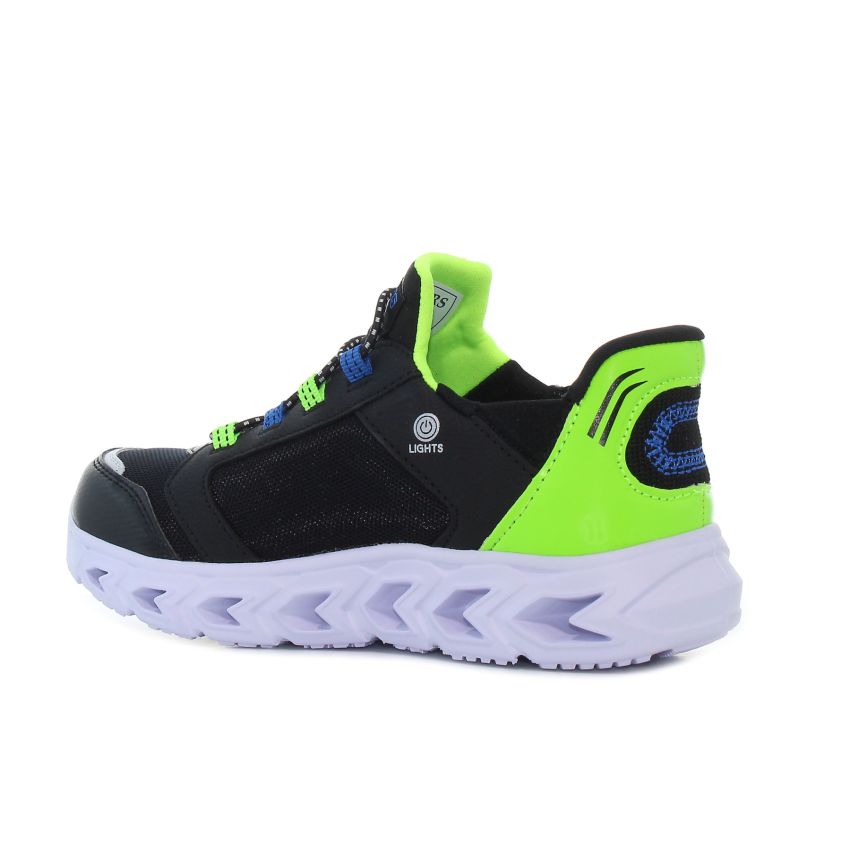 Skechers Hypno - Flash 2.0 - Odelux villogó fekete gyerek cipő