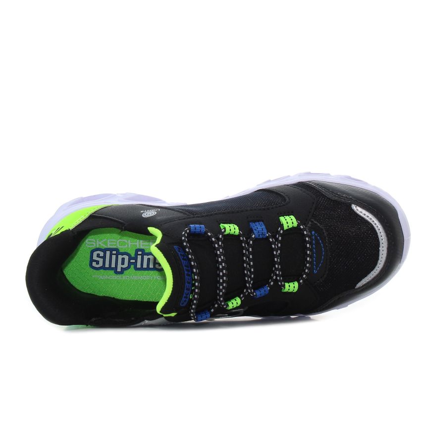 Skechers Hypno - Flash 2.0 - Odelux villogó fekete gyerek cipő